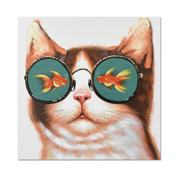 트리빌리지 북유럽 고양이 그림 인테리어 액자